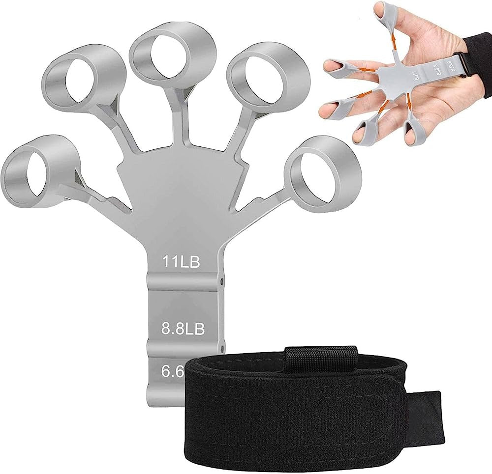 Metal-Hook Grip Strength Trainer โ Adjustable Hand Exerciser