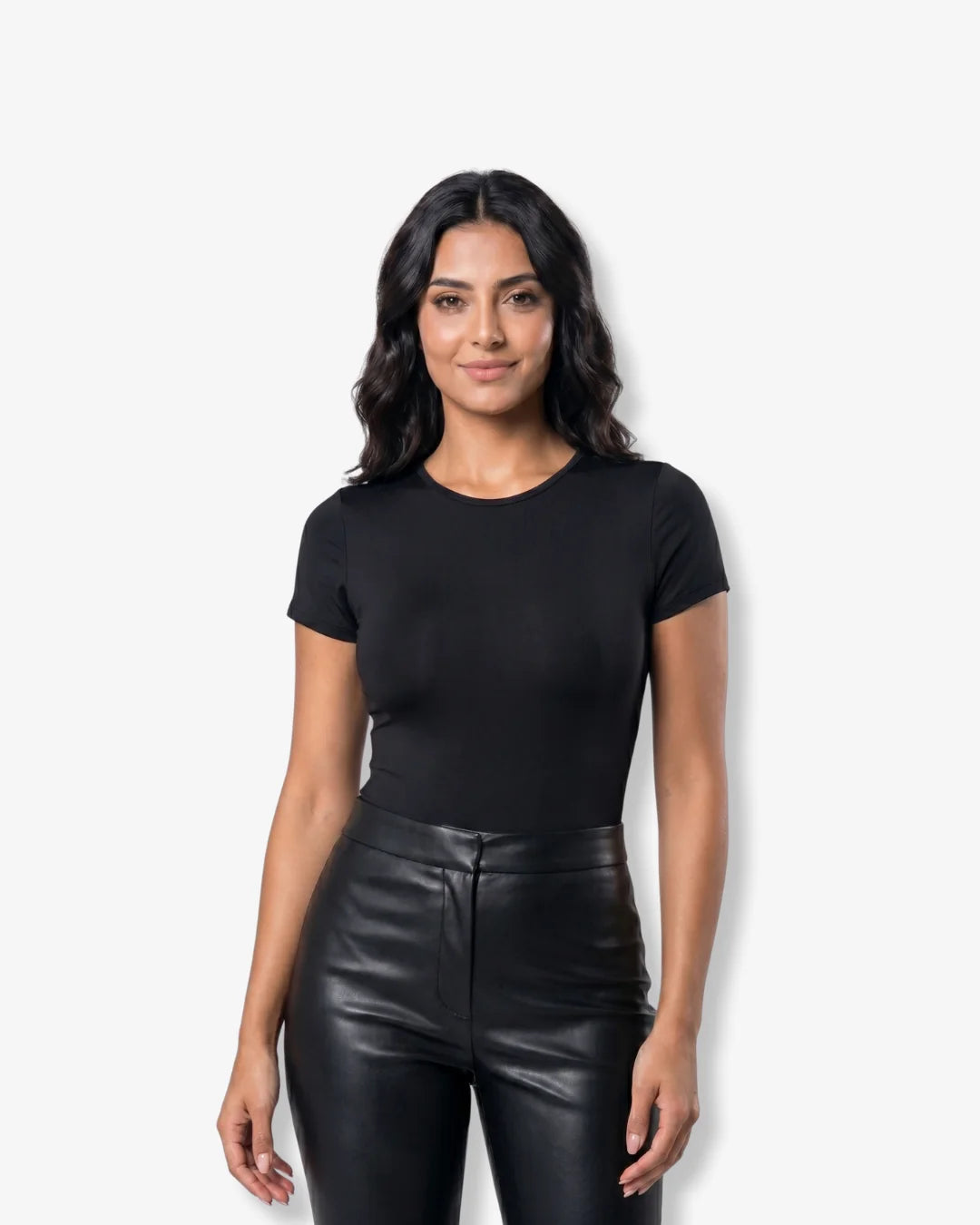 Sleek Short Sleeve Thong Bodysuit - Elevate your style effortlessly!
