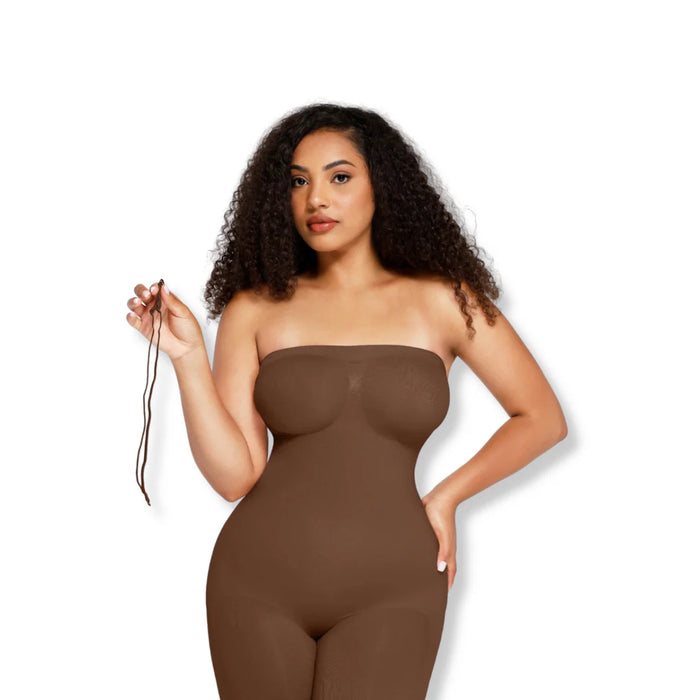 Sculpting Strapless Shorts Bodysuit