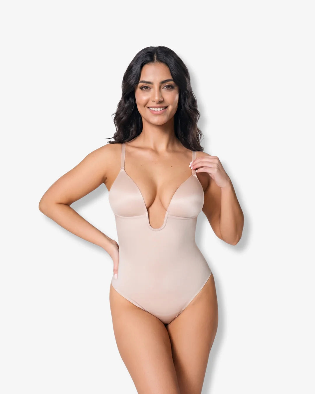 Deep V Neck Bodysuit - Comfort Meets Style!