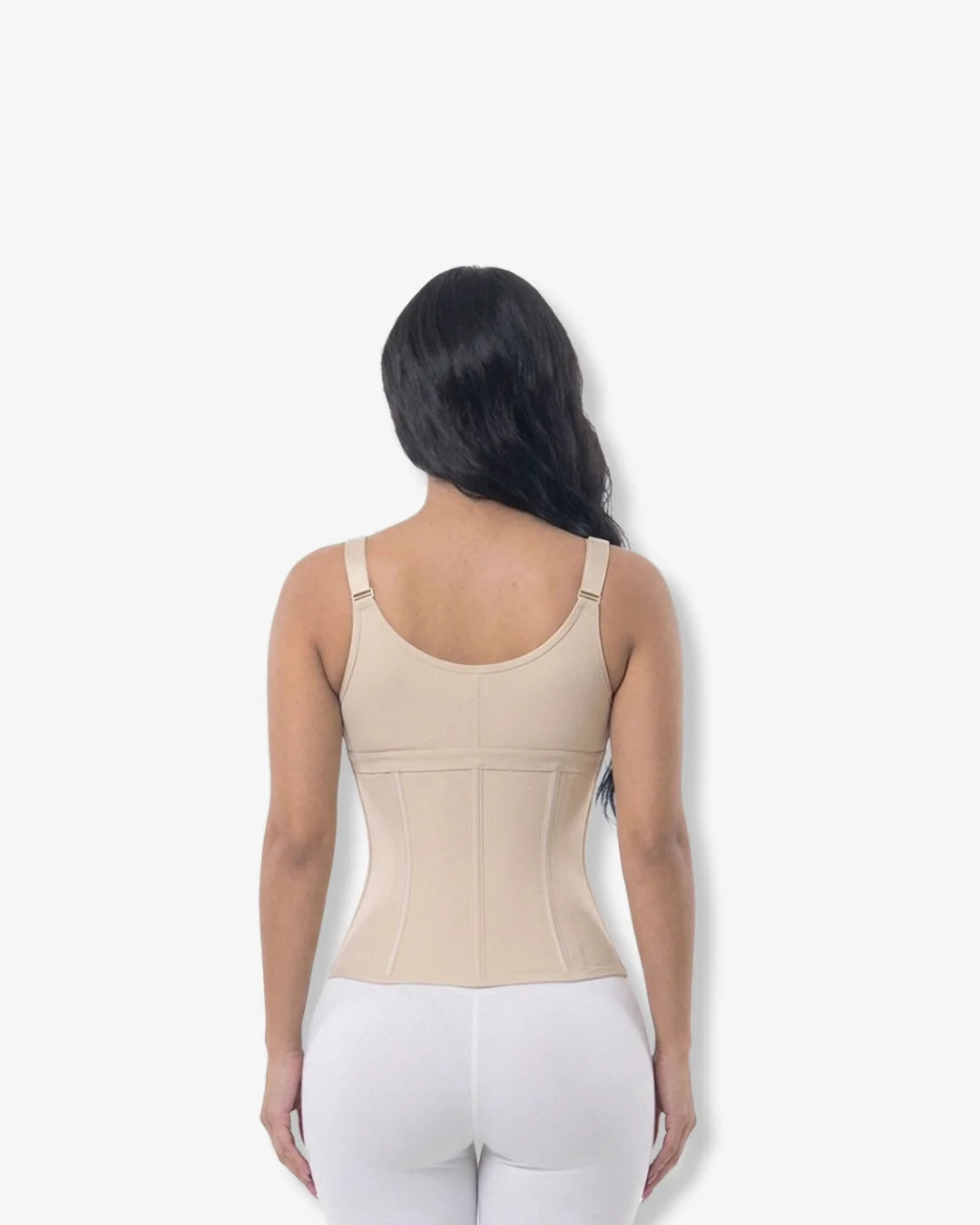 Zipper and belly Waist shaper with bust lift