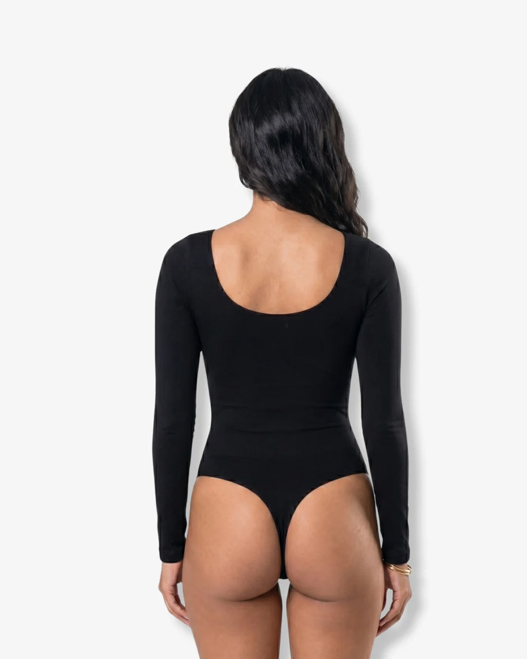 Long Sleeve Sculpt Thong Bodysuit - Effortless Elegance Awaits!