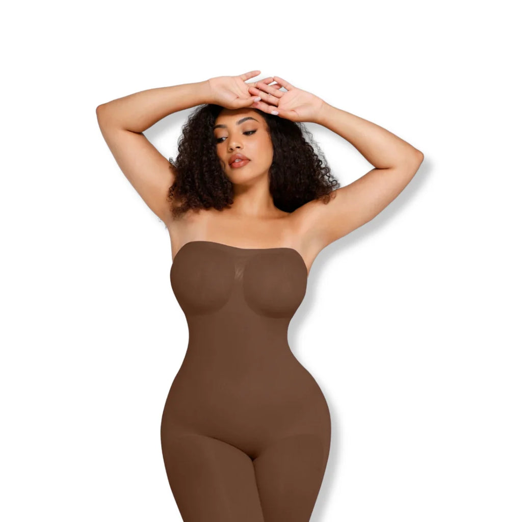Sculpting Strapless Shorts Bodysuit