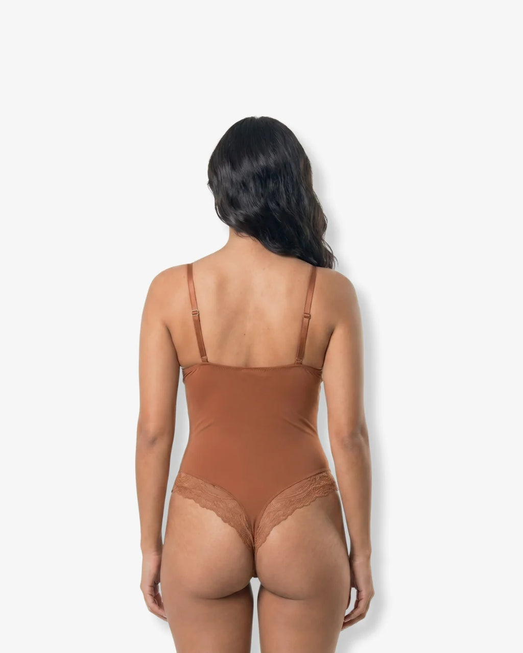 V-Neck Laced Bodysuit - Effortless Elegance Awaits
