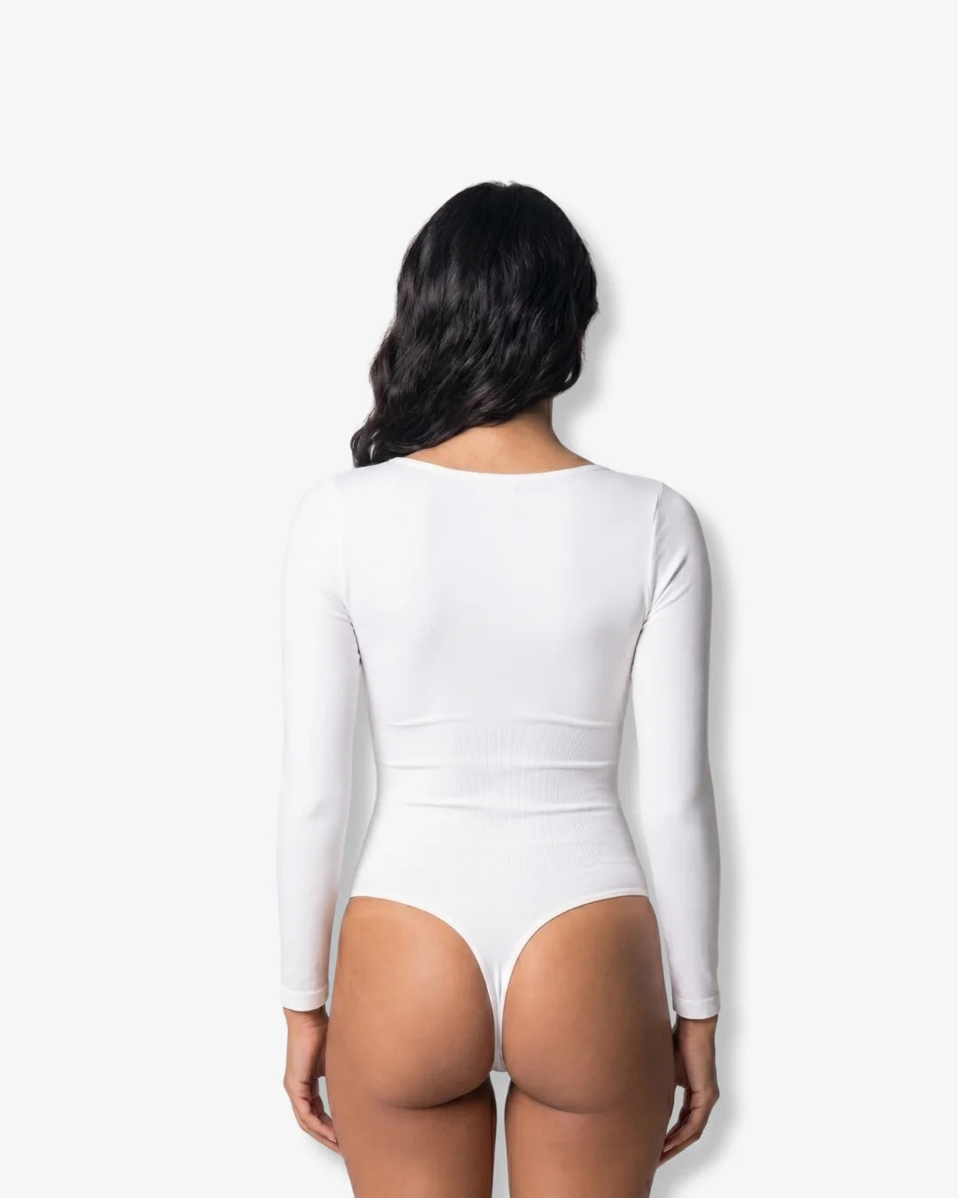 Long Sleeve Sculpt Thong Bodysuit - Effortless Elegance Awaits!