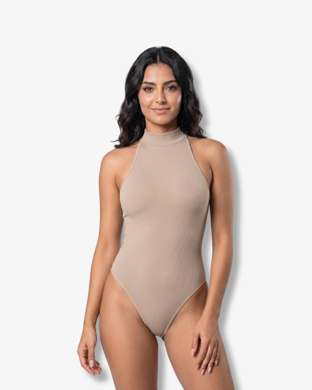 Sculpt Halter-Neck Brief Bodysuit - Effortless Elegance Awaits!