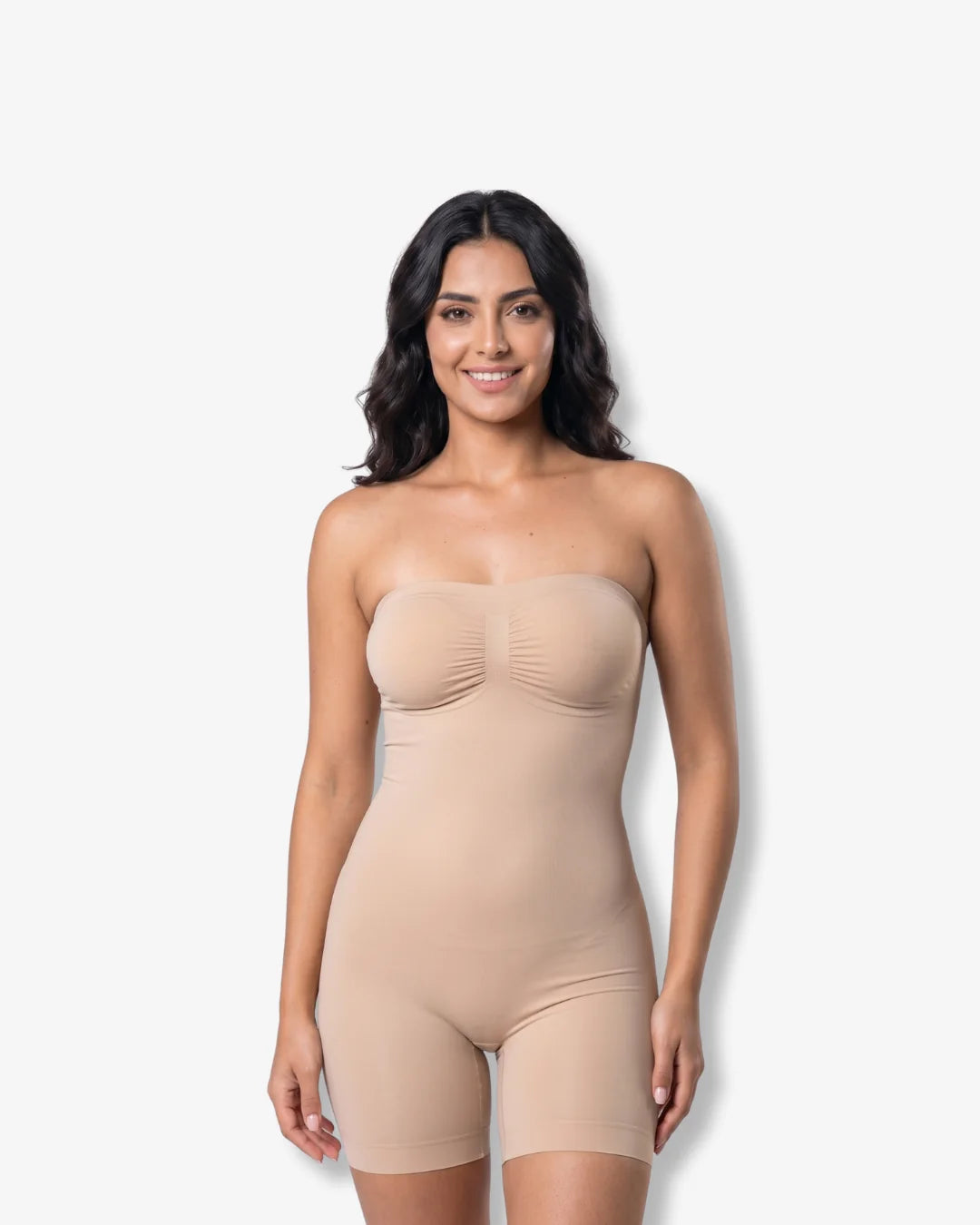 Sculpting Strapless Shorts Bodysuit