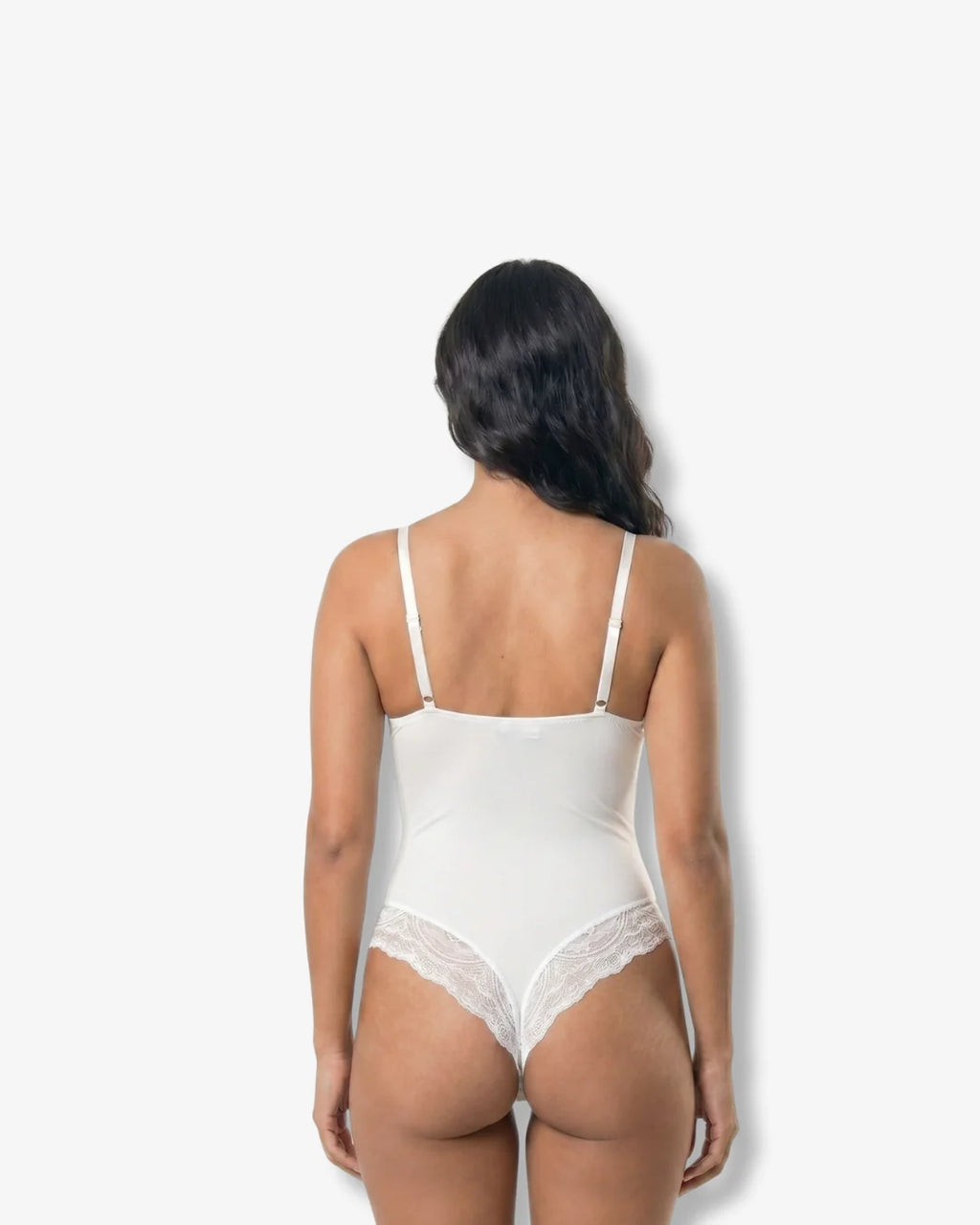 V-Neck Laced Bodysuit - Effortless Elegance Awaits