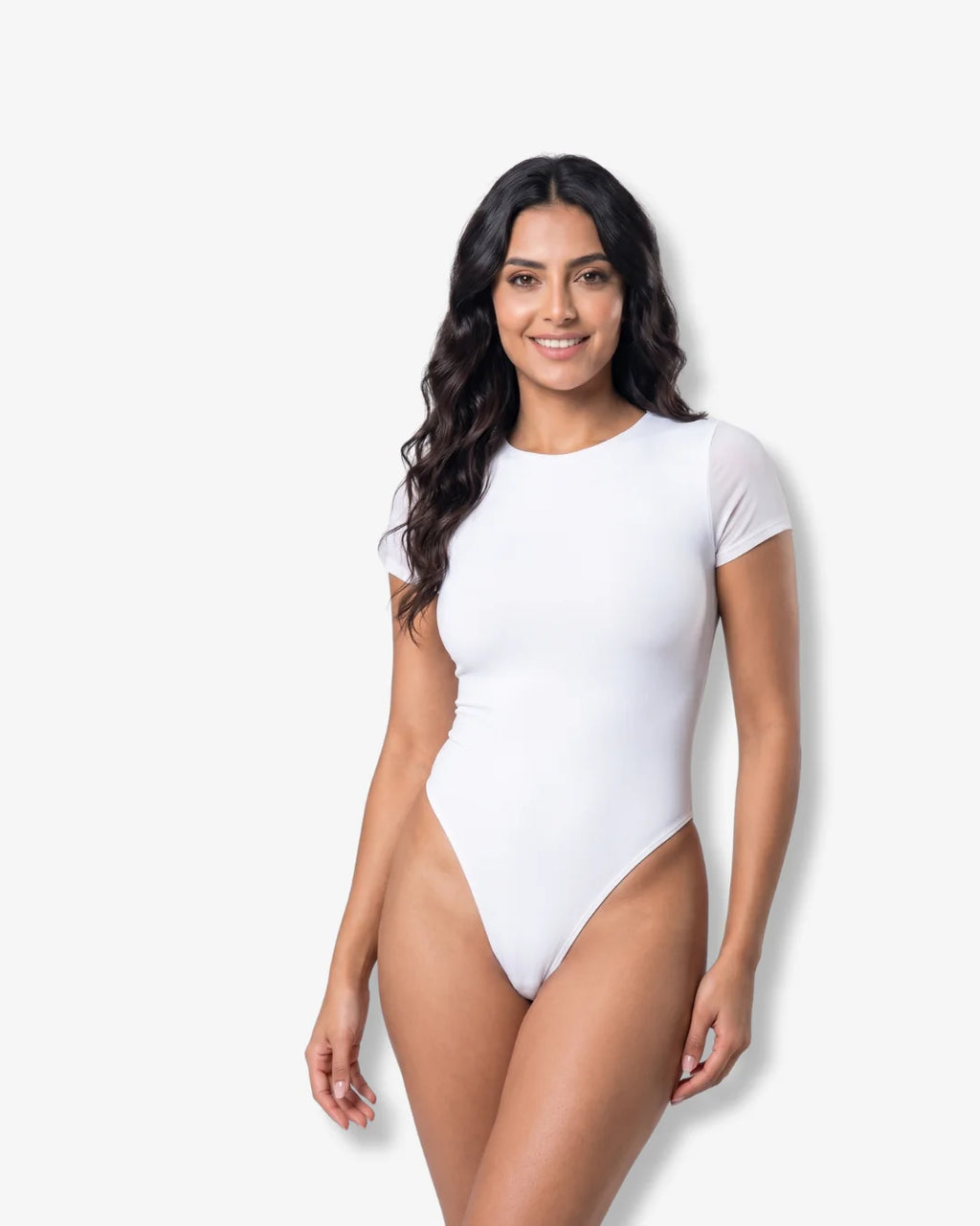 Sleek Short Sleeve Thong Bodysuit - Elevate your style effortlessly!