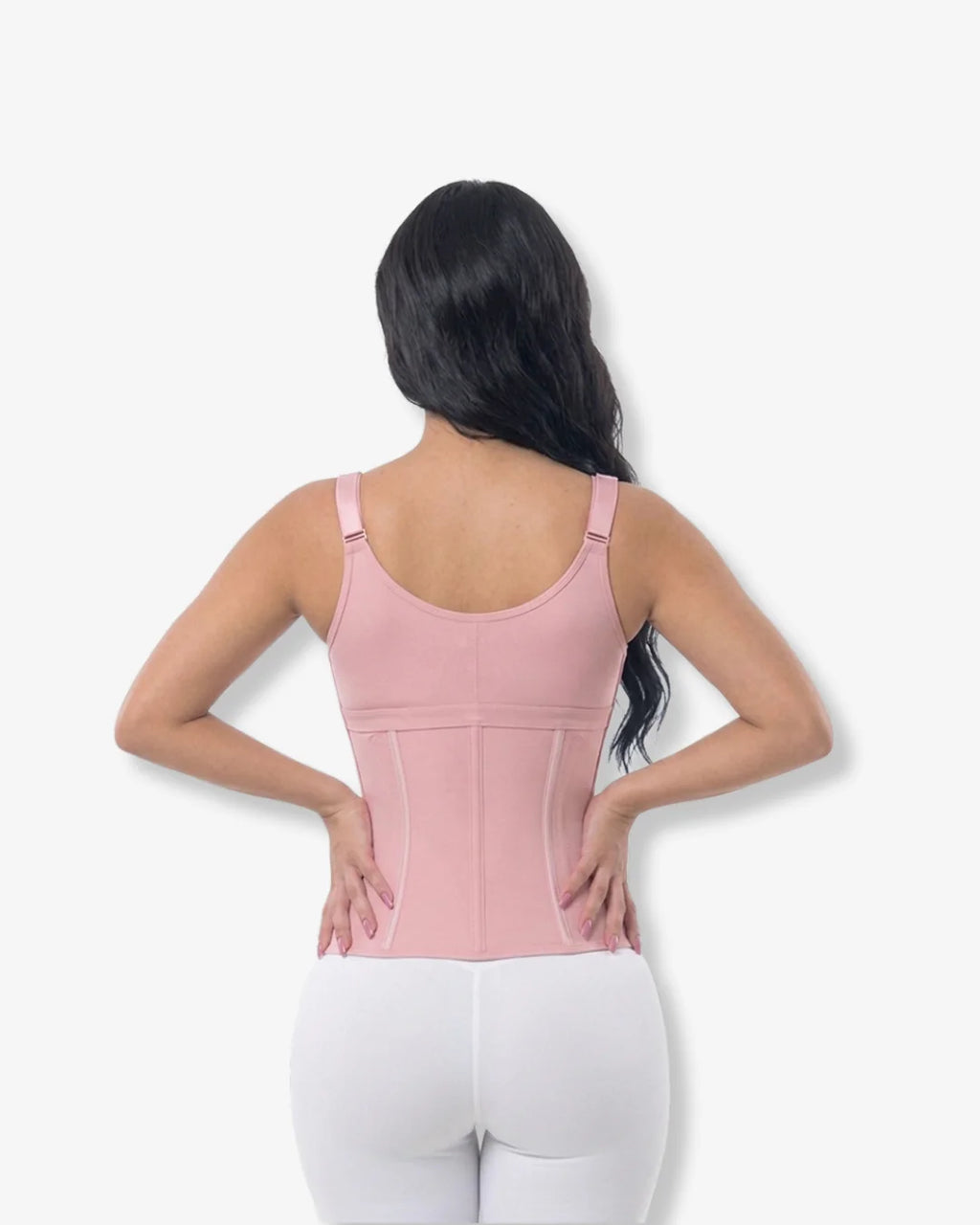Zipper and belly Waist shaper with bust lift
