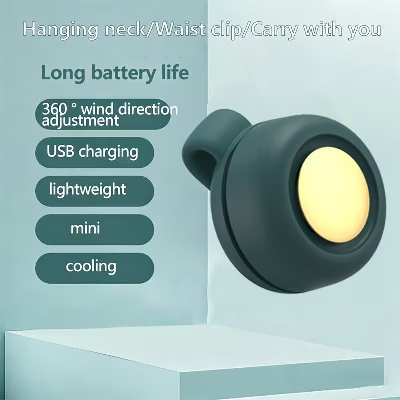 Portable Mini Bladeless Fan – Rechargeable Cooling Fan