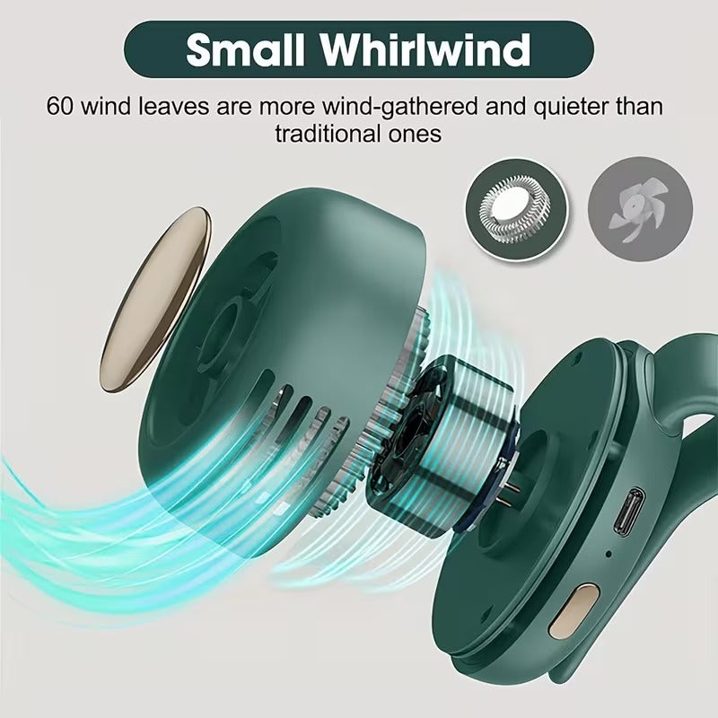 Portable Mini Bladeless Fan – Rechargeable Cooling Fan