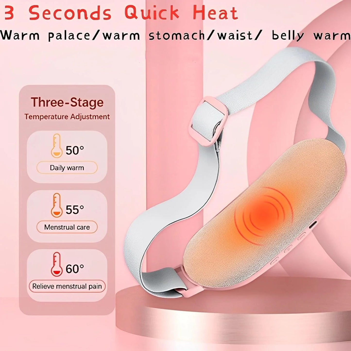 Period Cramps Heating Massager Belt