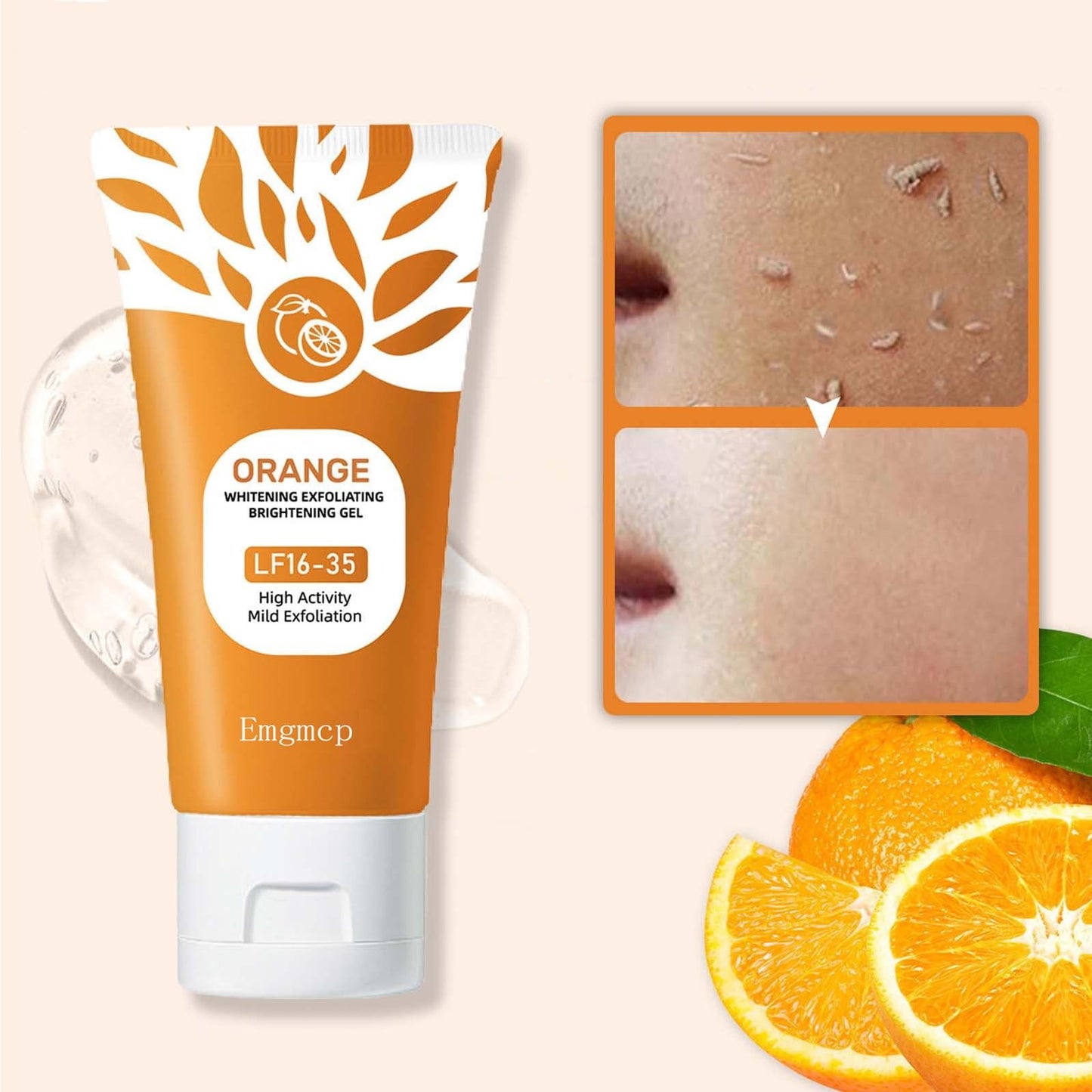 Orange Enzyme Exfoliating Gel – Brightening & Deep Cleansing Formula (Pack of 2)