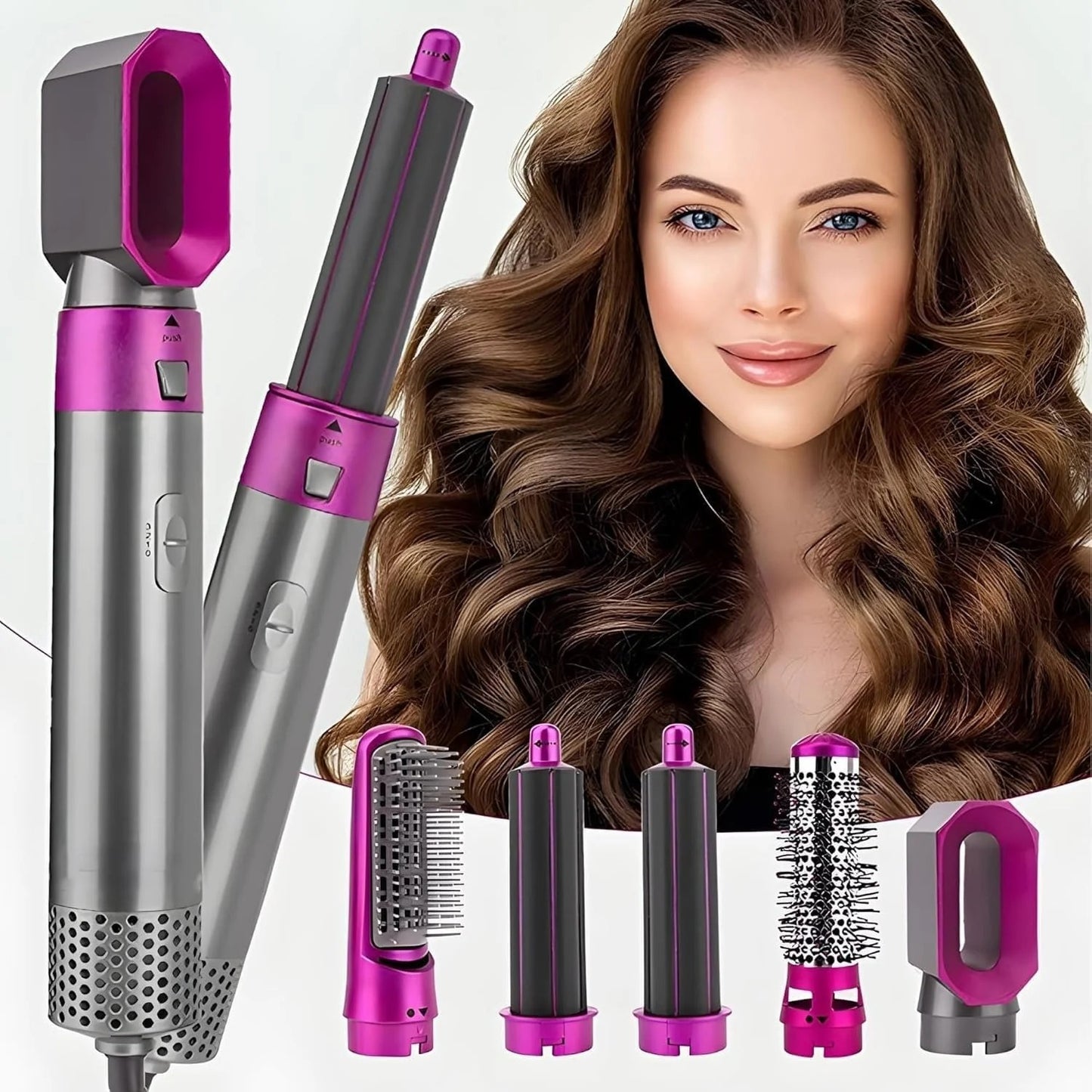 5-in-1 Professional Hair Styler | Salon Blowout at Home + FREE Gift (Blackhead Remover)